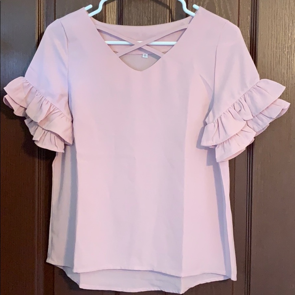 Light pink/mauve blouse